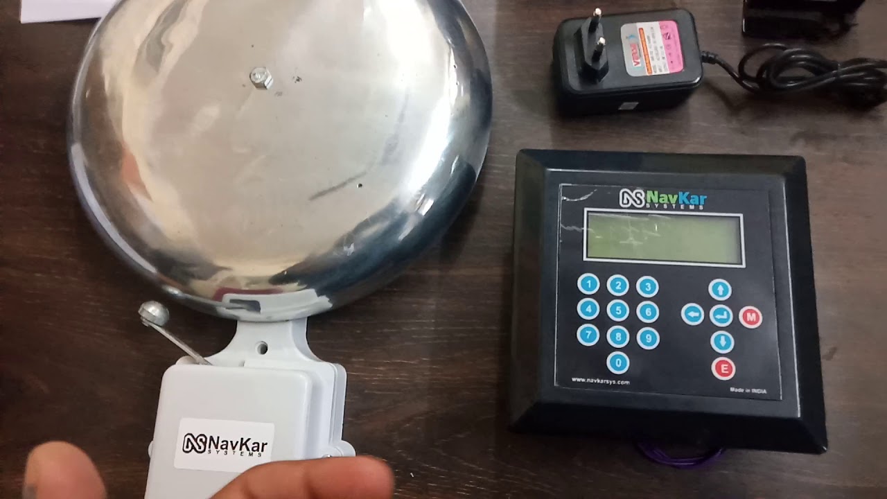 Automatic Bell Controller with gong bell contactor and hooter - YouTube