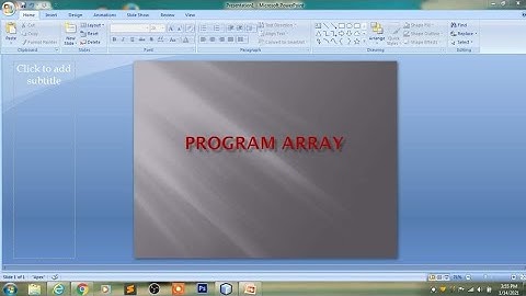 PROGRAM ARRAY SEDERHANA