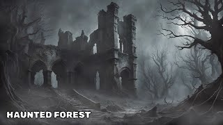HAUNTED FOREST | Ghostly Wails and Whispers, Ominous Wind | Halloween Ambience