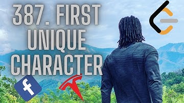 First Unique Character in a String - Facebook & Tesla Interview Problem