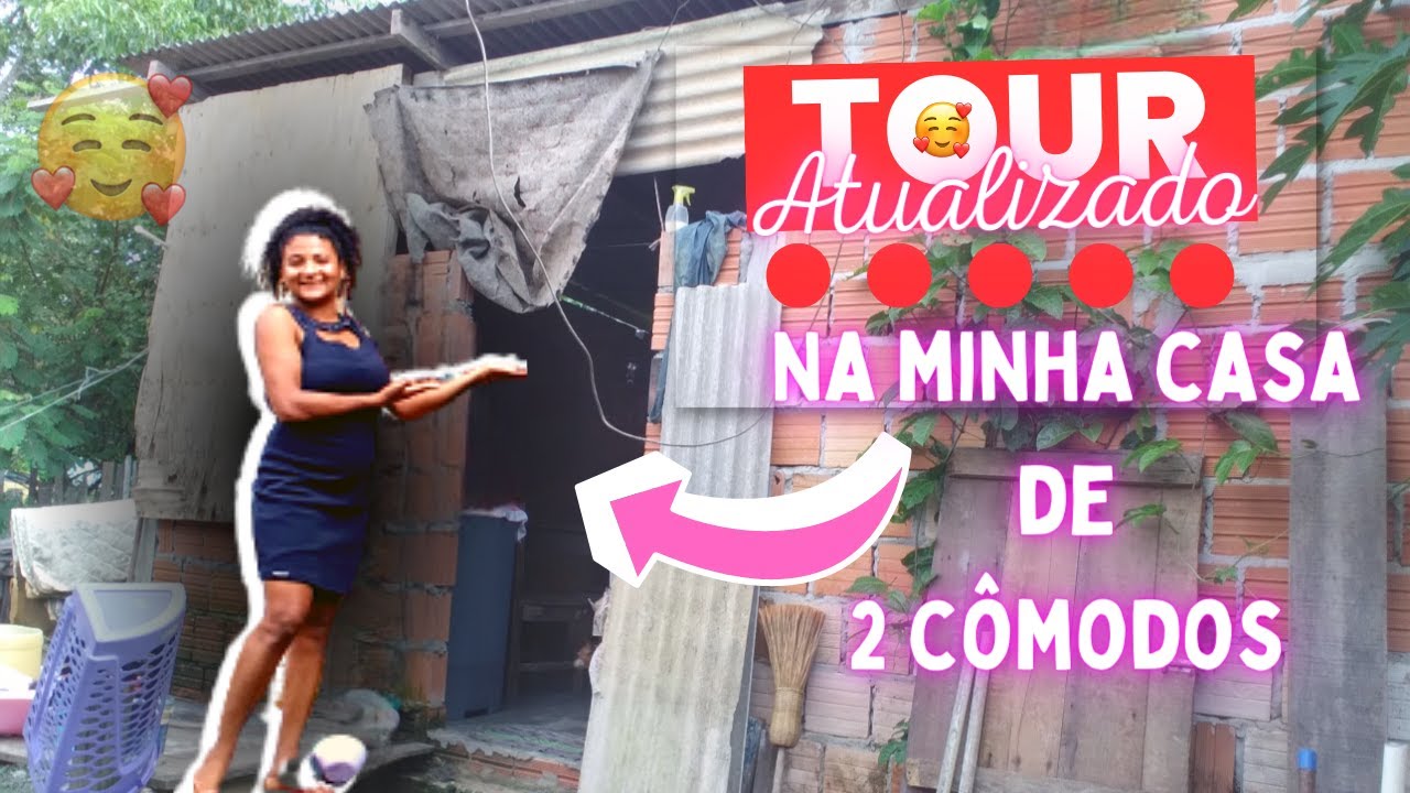TOUR ATUALIZADO na minha casa de 2 cômodos simples e humilde|Não temos banheiro | Lar da Gerly