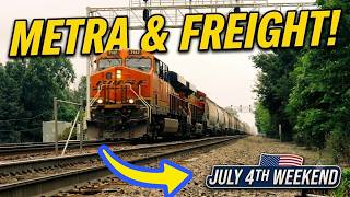 Sunday Morning Railfanning: BNSF Freight & Metra Trains in Naperville!