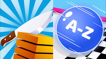 Slice it All vs A-Z Run - All Levels SpeedRun Android iOS Gameplay HFNCID