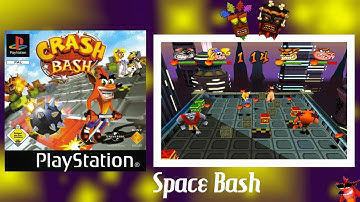 Crash Bash - Space Bash - [Trophy + Gem + Crystal] || Warp Room 2