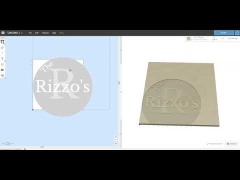 How to use the Center of work piece - Easel Tutorial