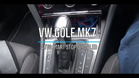 VW GOLF MK7 Auto Start Stop Disabled Memory