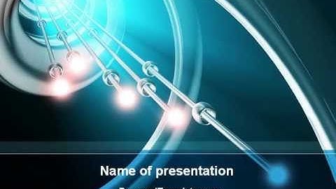 Aqua Blue Helix PowerPoint Template by PoweredTemplate.com