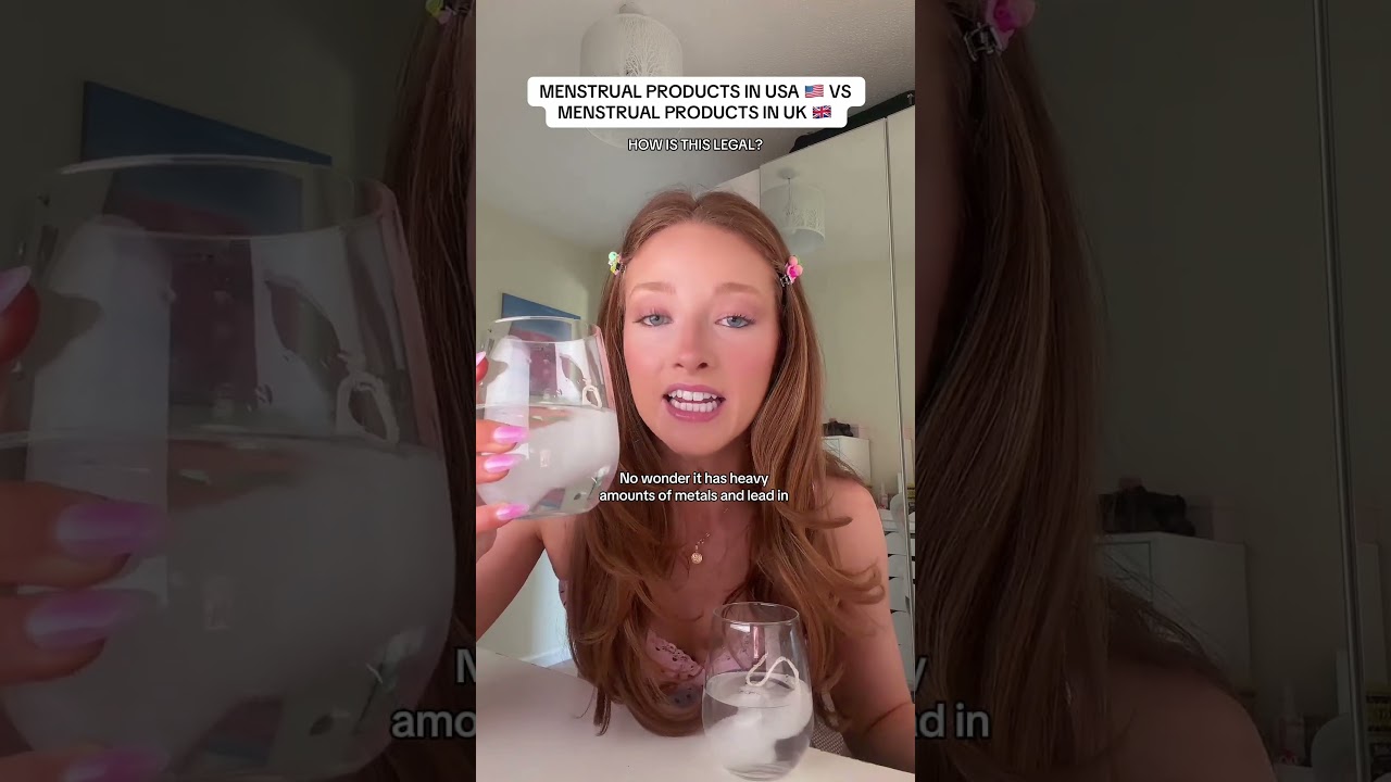 MENSTRUAL PRODUCTS IN USA 🇺🇸 VS MENSTRUAL PRODUCTS IN UK 🇬🇧 how is this legal? #animaltesting