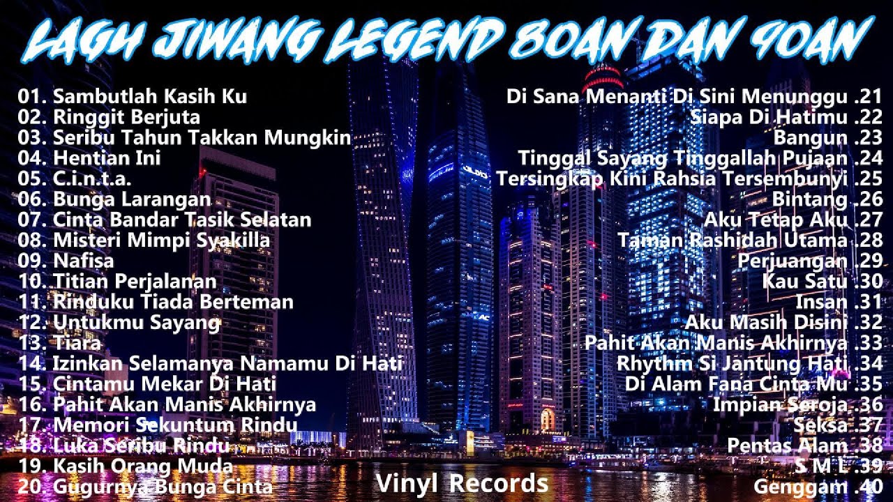 LAGU SLOW ROCK MALAYSIA 80-90AN - LAGU JIWANG 80AN DAN 90AN TERBAIK - KOLEKSI LAGU JIWANG LEGANDA
