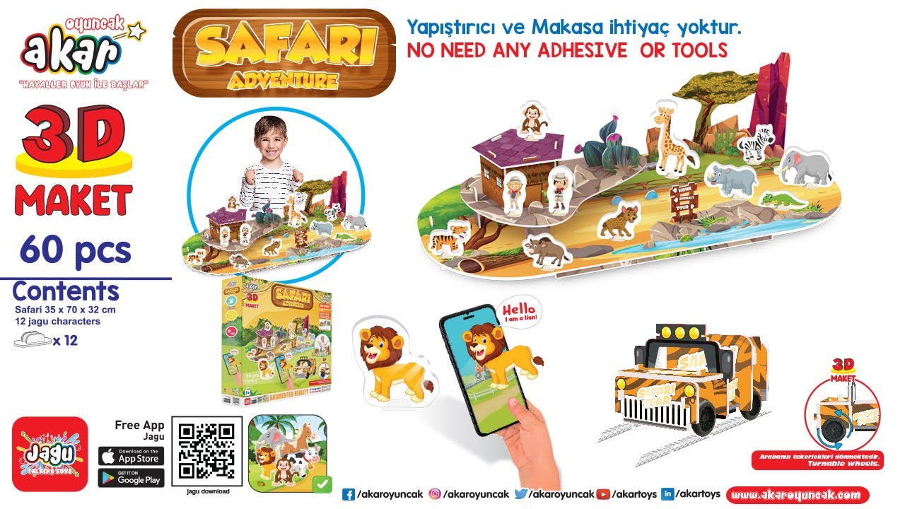akartoys 3d safari YouTube