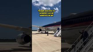 Trump again seen waving to NOBODY… this time is Wisconsin