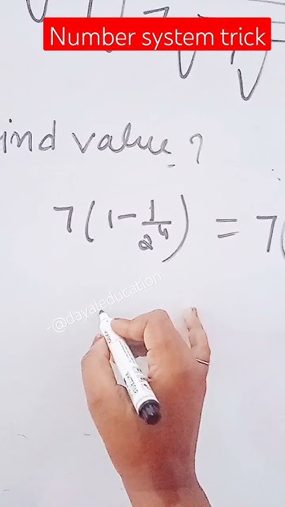 Number system trick || math short Tricks - YouTube