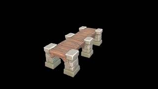 Stylized Stone and Wood Pier - Prop 3D Model | Game Asset Showcase