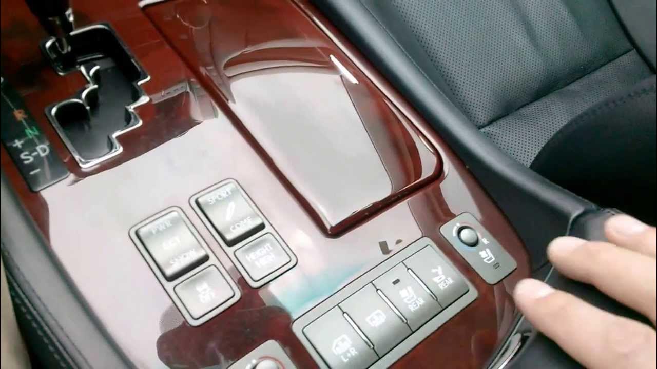 Lexus LS460 Exec Seat Pkg. Driver Controls YouTube