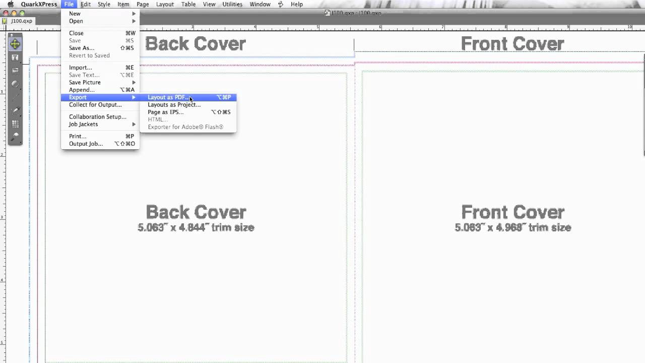 How to create a PDF from your layout file in Quark XPress - YouTube