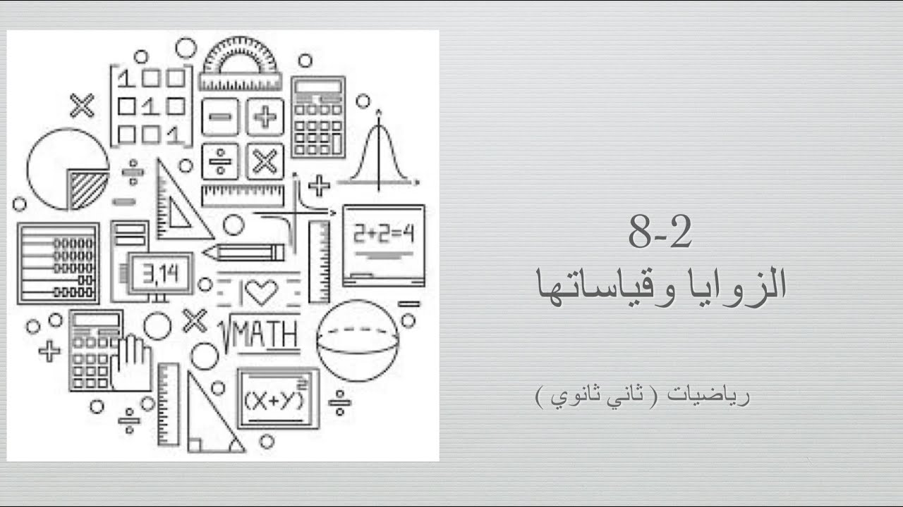 الزوايا وقياساتها ( رياضيات ثاني ثانوي مسارات الفصل الدراسي الثالث)