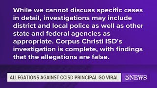 Allegations against CCISD principal go viral