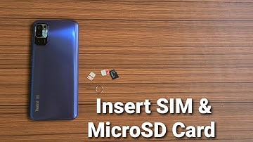 Redmi Note 10T 5G Insert SIM & MicroSD Card