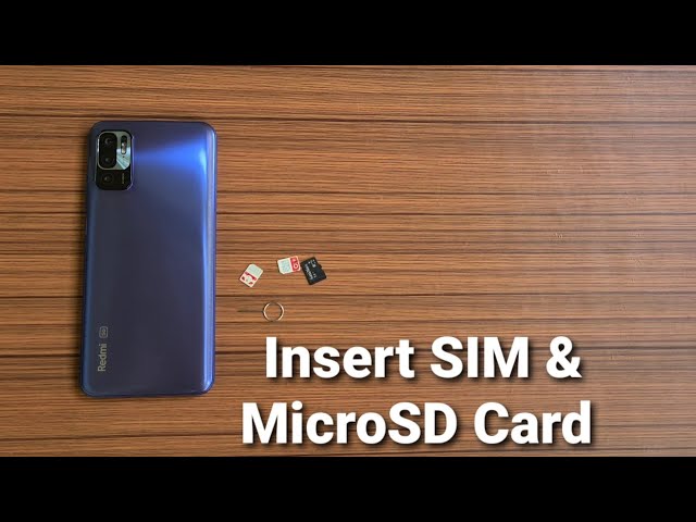 Redmi Note 10T 5G Insert SIM & MicroSD Card