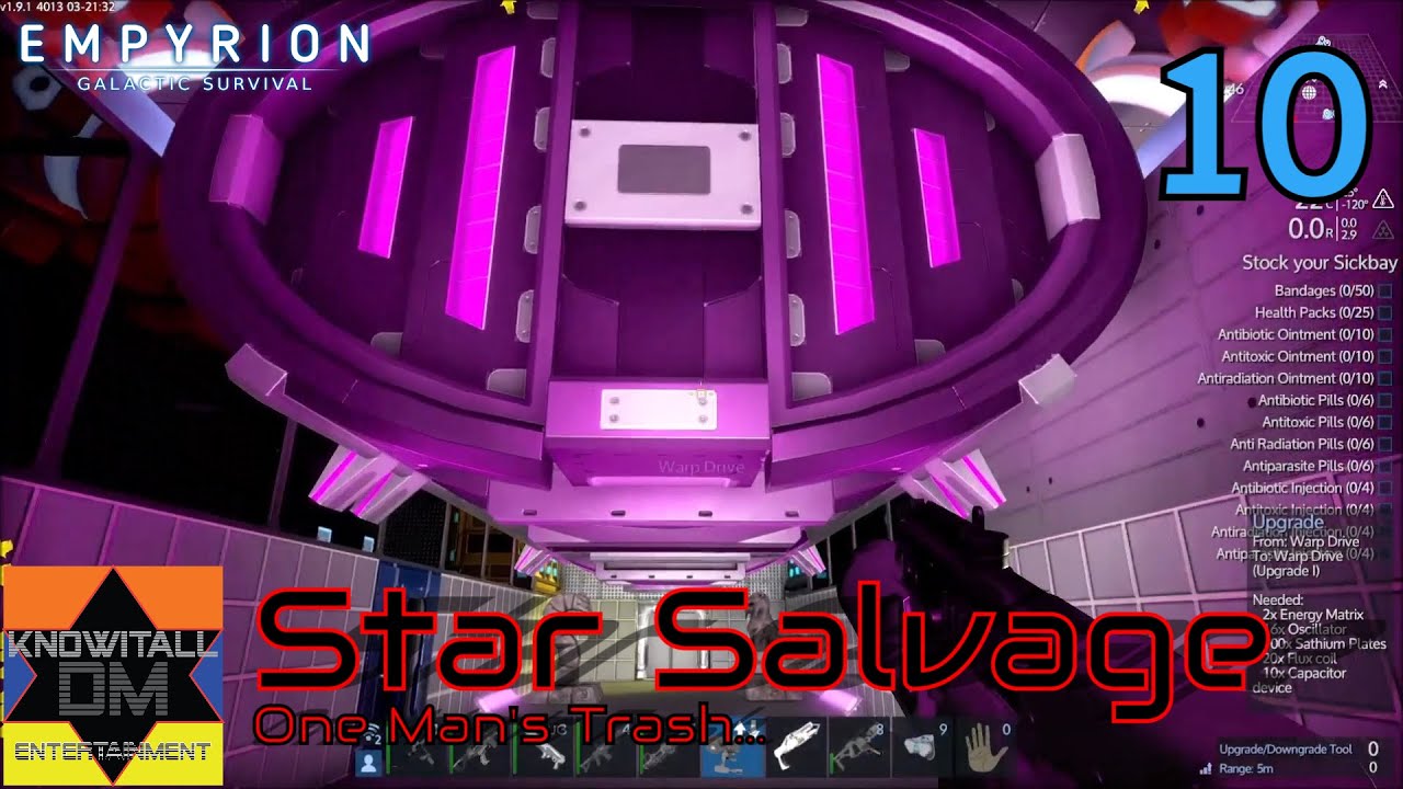 [10] Capital Vessel Warp Drive *UPGRADES* in Empyrion Star Salvage