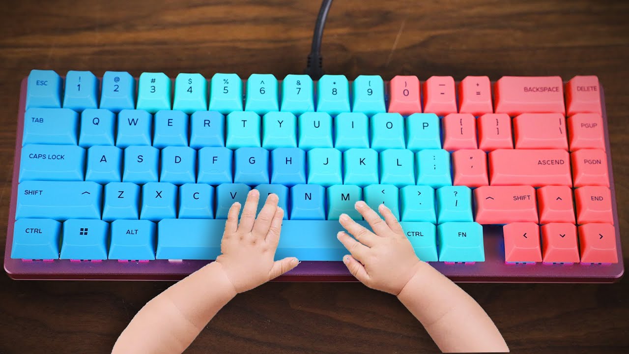 I built my baby her FIRST keyboard. - YouTube
