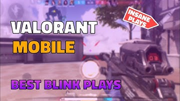 VALORANT MOBILE GAMEPLAY | Best blink plays (hyper front)