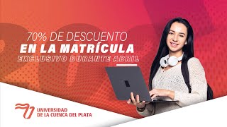 70% De Descuento En Abril - Inscripción 2022