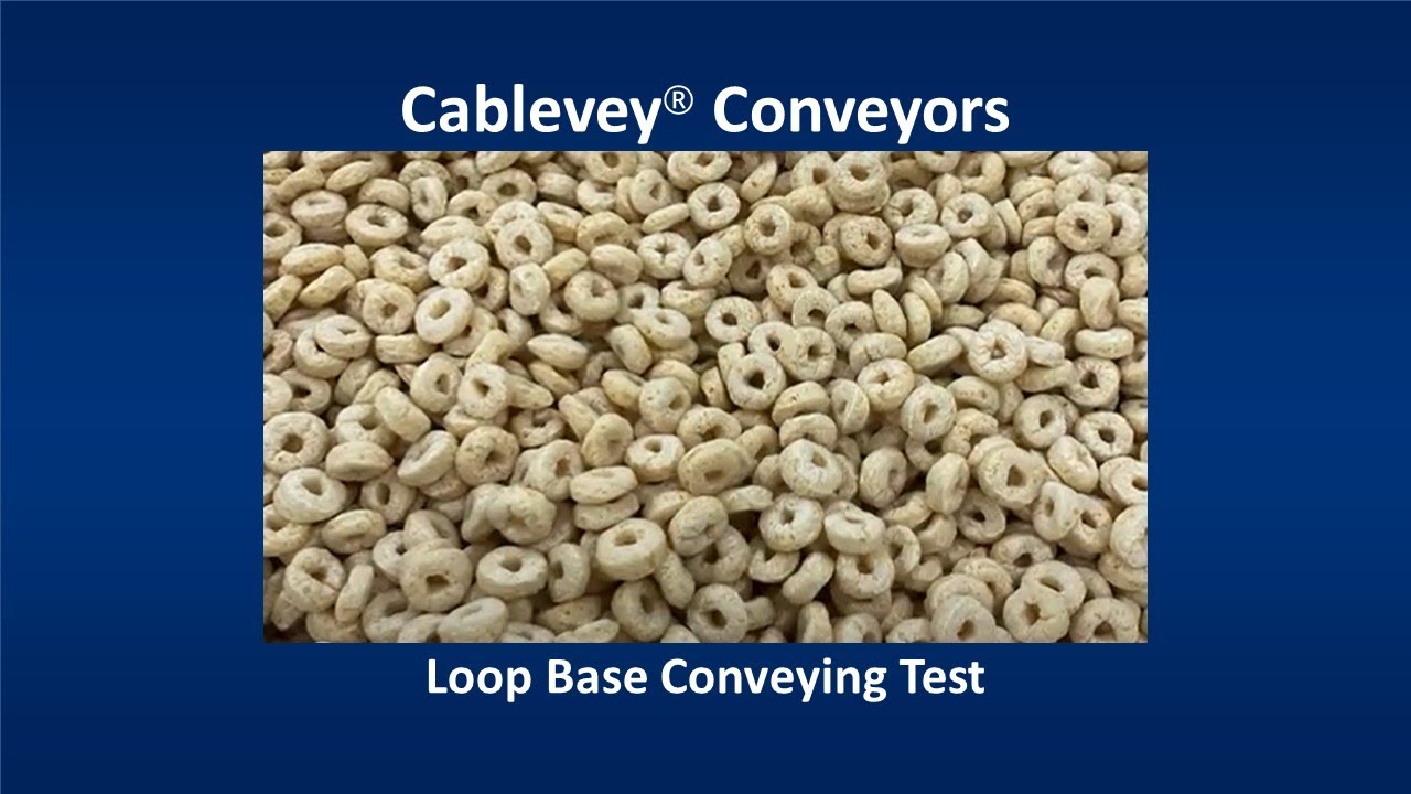 Cablevey® Conveyors - Loop Base Conveying Test - YouTube