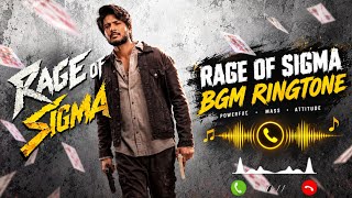 Rage of Sigma BGM Ringtone 🔥 | Powerful Mass Attitude Beat | Sundeeр Kishan