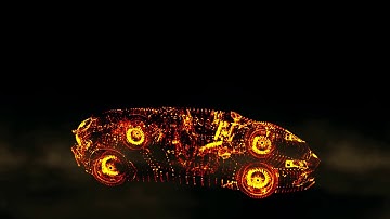 Turn 3d object into particles with Trapcode Form.