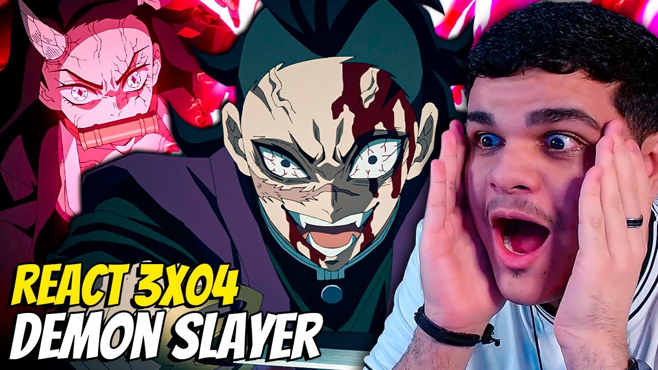 REACT: DEMON SLAYER (Kimetsu No Yaiba) 3 Temporada Episódio 7/O LUA  SUPERIOR 4 SE FUNDIU! 