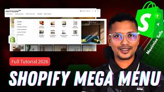 Mega Menu Full Guide | Navigation, Dropdowns & Header Menus - Shopify Tutorial for Beginners 2026