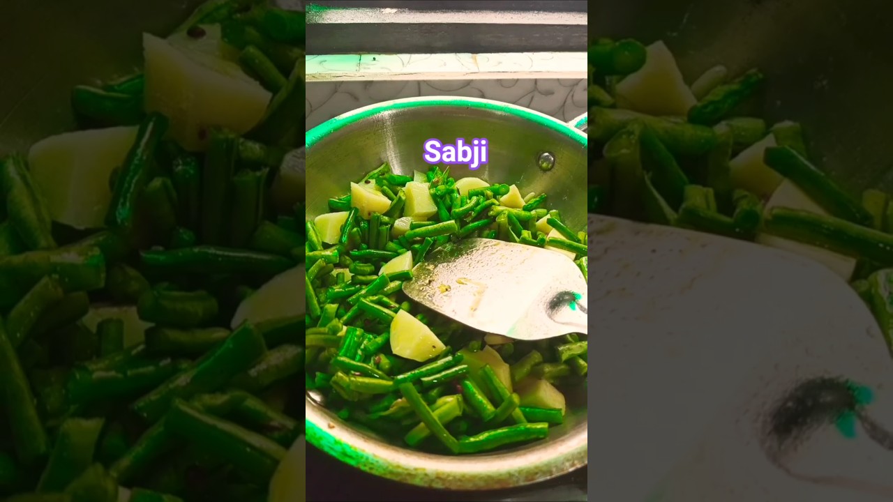 aalu beans ki sabji 😊 