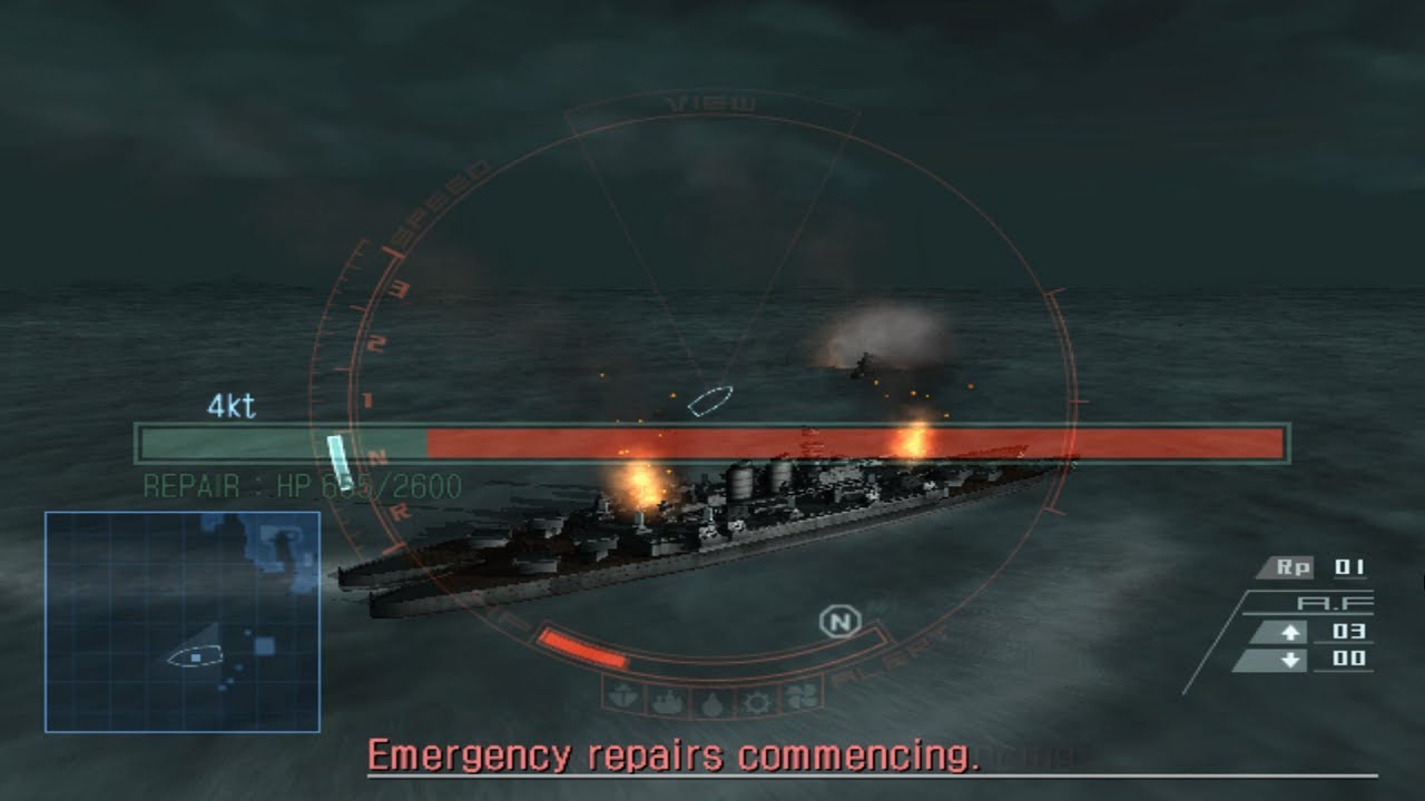 Naval Ops Warship Gunner,Area-B B-09 2 Hull Cruiser.