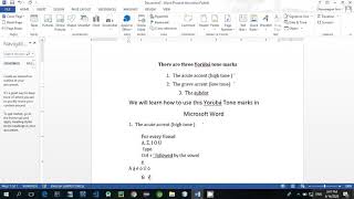 Learn how to type Yoruba in Microsoft word. screenshot 2