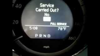 how to reset service indicator light mercedes benz c300