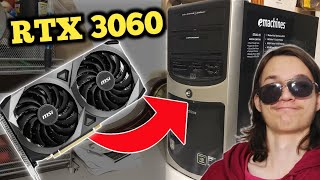 I put a RTX Graphics Card in 13 year old FAMILY PC!