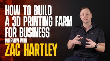 How to build a 3D printing farm for business - interview with Zac Hartley