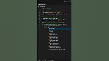 Create a Python Weather App in 10 Lines of Code! #shorts #python #weather
