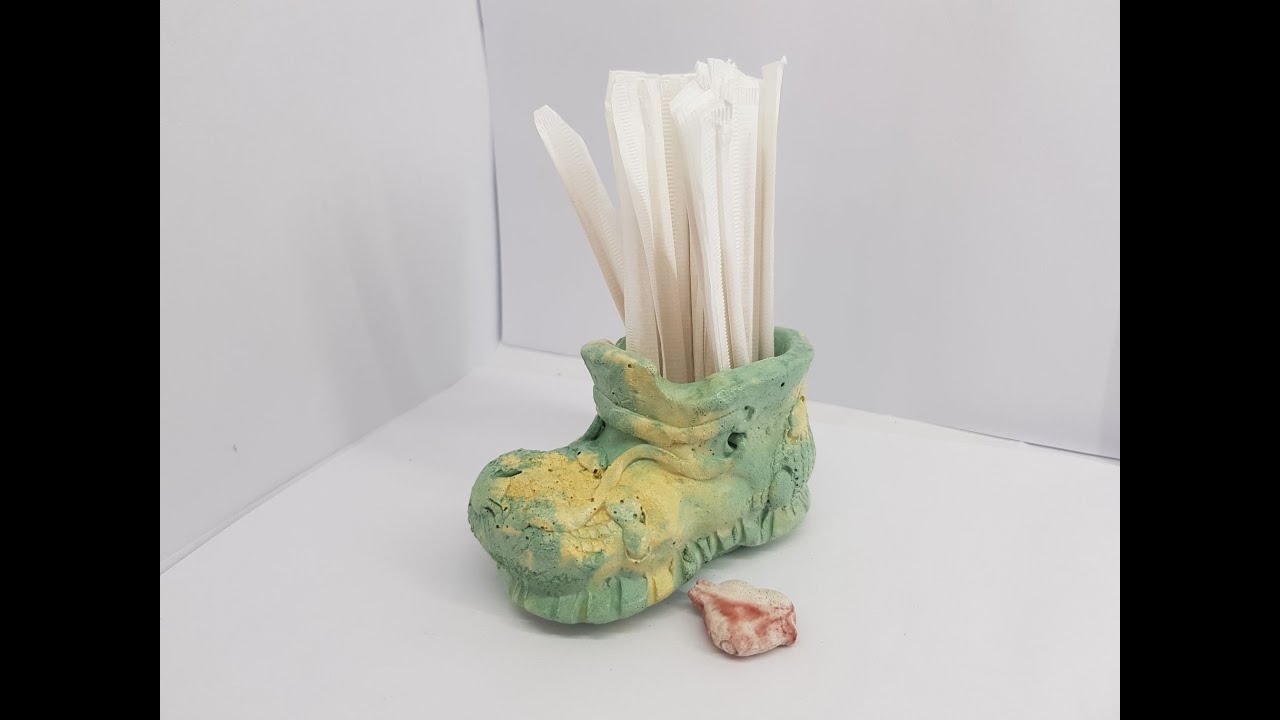Toothpicks holder, Handmade, Toothpick holder made of concrete