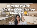 Is Nano White the BEST MATERIAL for Your Kitchen Countertop? #fullbodytiles #quartz #nanowhite