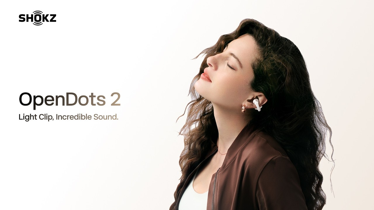 Shokz OpenDots 2 - Open-Ear Clip-On Wireless Earbuds