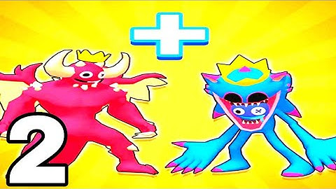 Monster Rampage : Merge Rainbow -Walkthrough Part 2 Levels 17-30 Wraith Huggy- Android ios Gameplay