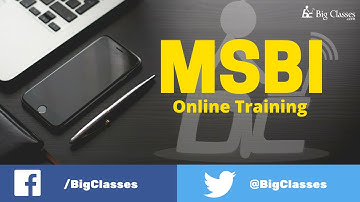 MSBI Online Training - MSBI Video Tutorials - Bigclasses
