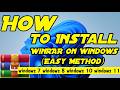 WinRAR Installation Step by Step Easy Method 2026