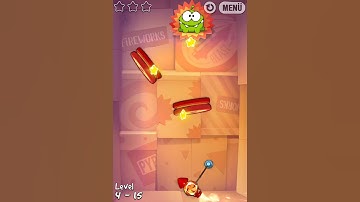 Cut The Rope Experiments 3 Stars Level 4-15 - The Rocket - Raketentechnik