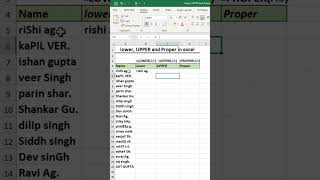 Excel Lower, Upper & Proper Case Kaise Nikale | Best Excel Tricks 2025 | #exceltutorial #exceltips