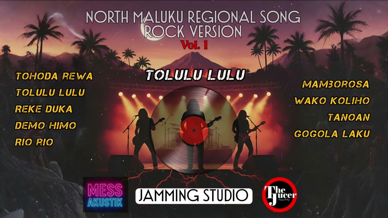 Kompilasi Lagu Daerah Maluku Utara  (Rock Version) - Cover Jamming Studio