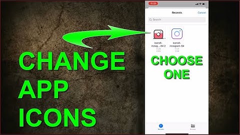 How to change iPhone app icons