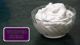 How to make Whipped Cream Frosting | Homemade Whipped Cream Recipe